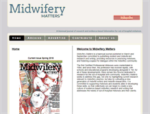 Tablet Screenshot of midwiferymatters.org